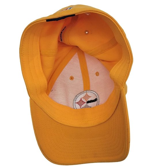 NFL Pittsburg Steelers ONFIELD Reebok Baseball Cap SZ Large XL Yellow Wool Blend - Picture 6 of 6